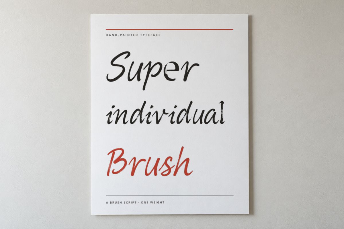 Brush type specimen, in use